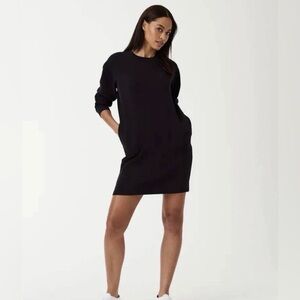 SPANX AirEssentials Black Crew Neck Dress - SMALL. NWT